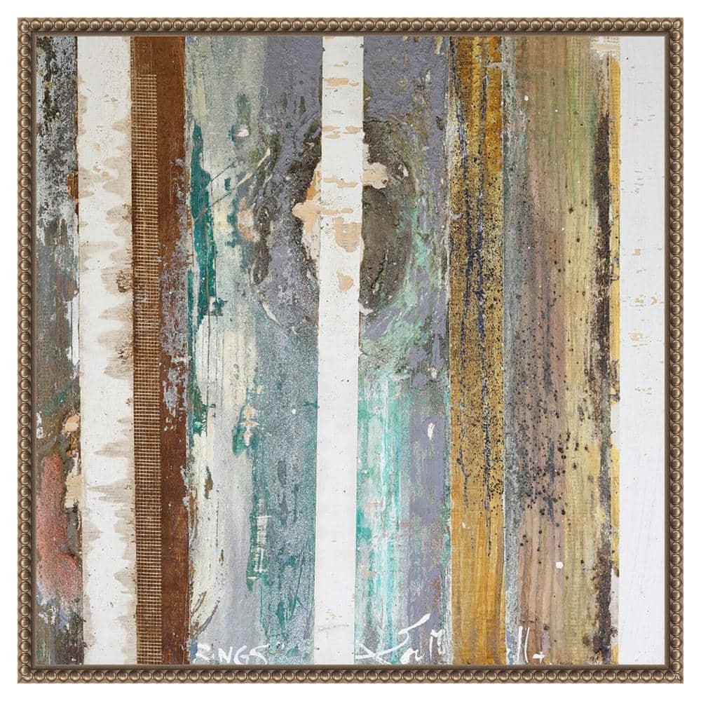 Amanti Art 22"x22" Textured Grain IV by Erin McGee Ferrell Framed Canvas Wall Art Print