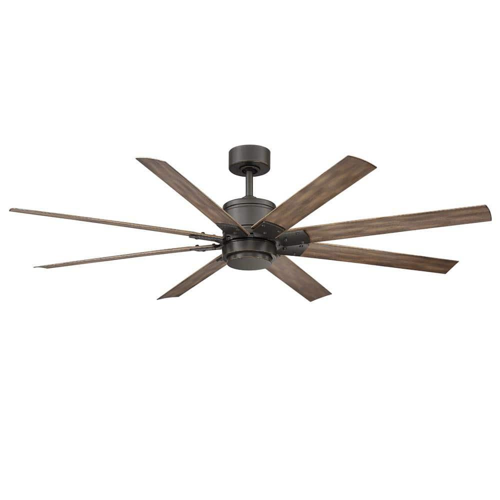Modern Forms Renegade 8 - Blade Outdoor / Indoor Smart Ceiling Fan with Remote Control and LED Light Kit Included