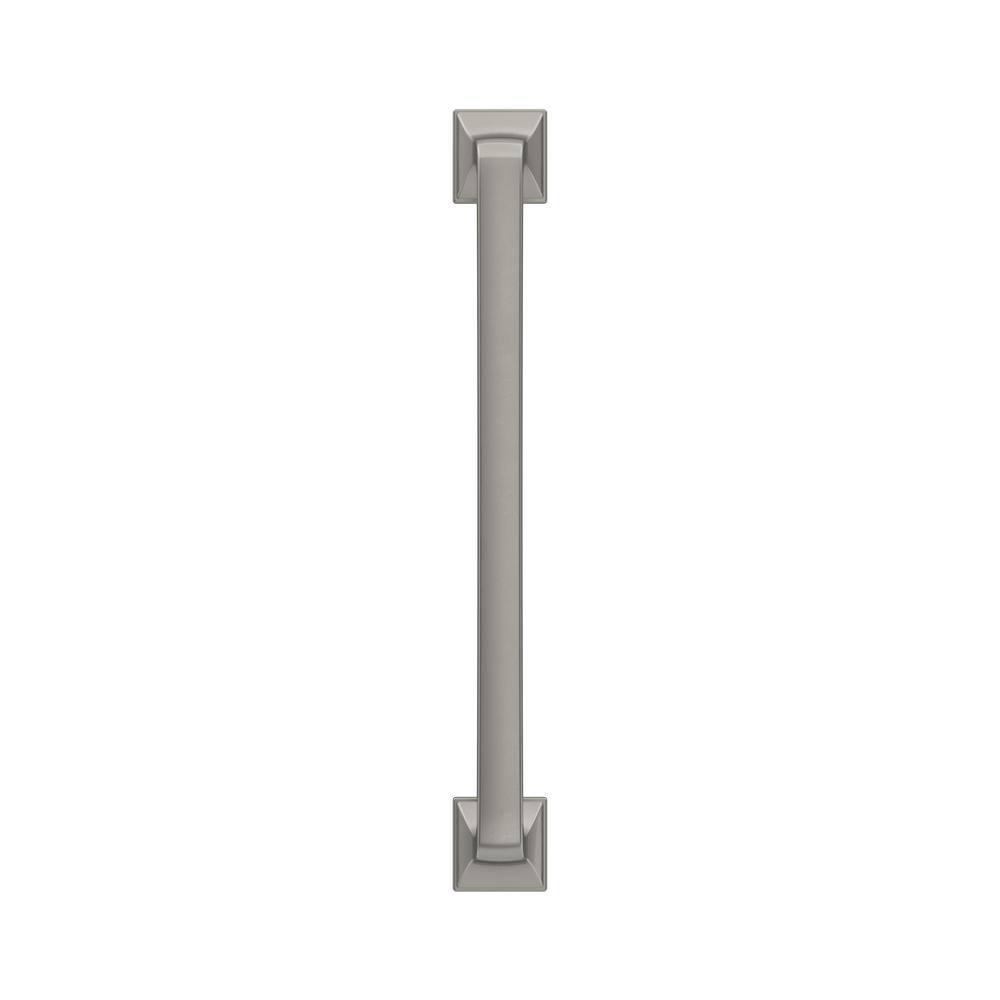 Amerock Ville 6-5/16 inch (160mm) Center-to-Center Satin Nickel Cabinet Pull