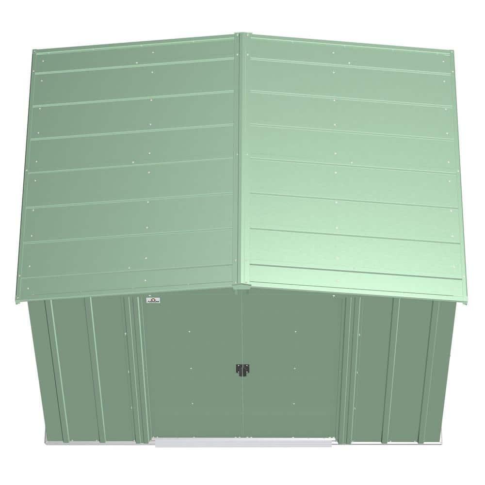 Arrow 8 ft. W x 6 ft. D Galvanized Steel Storage Shed