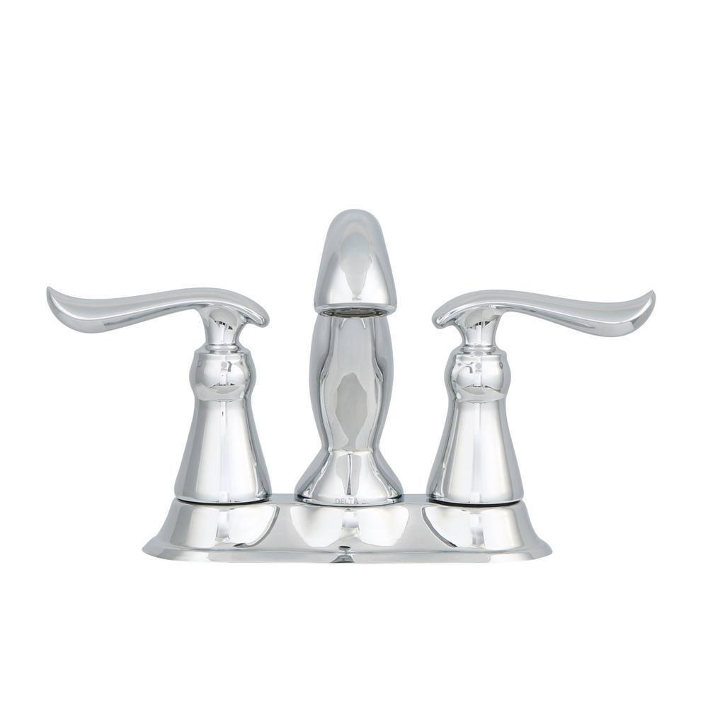 Linden Centerset Bathroom Faucet with Drain Assembly, 2-handle Bathroom Sink Faucet