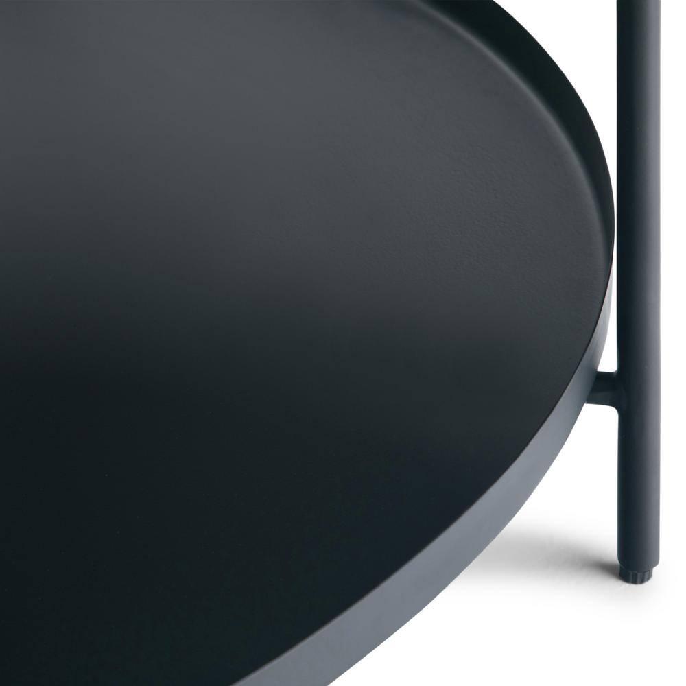 Simpli Home Monet Industrial 32 " Metal Metal Coffee Table in Black