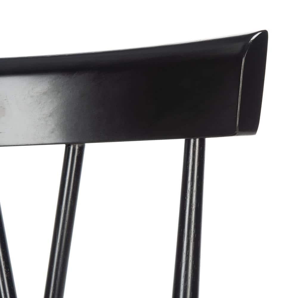 Friar Dining Chair (Set of 2) - DCH1401 - Black - Safavieh