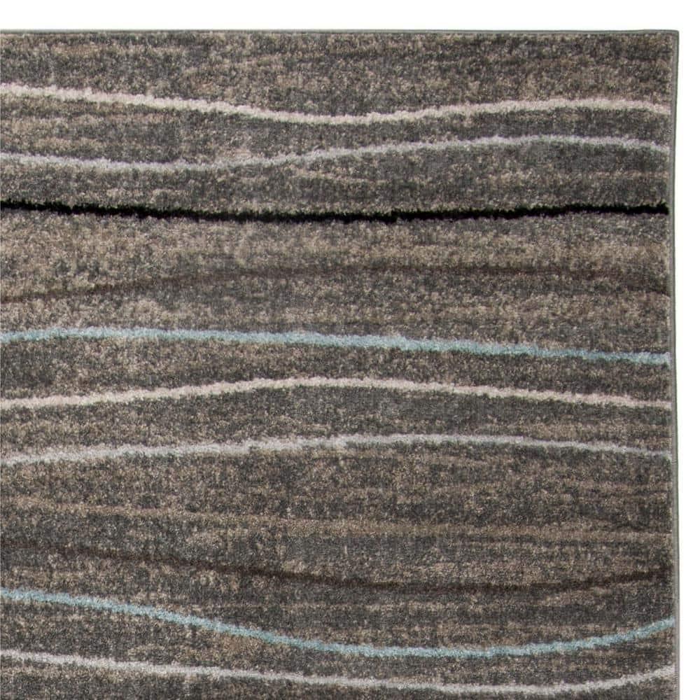 Amsterdam AMS111 Power Loomed Indoor Area Rug - Silver/Beige - 6'7"x9'2" - Safavieh