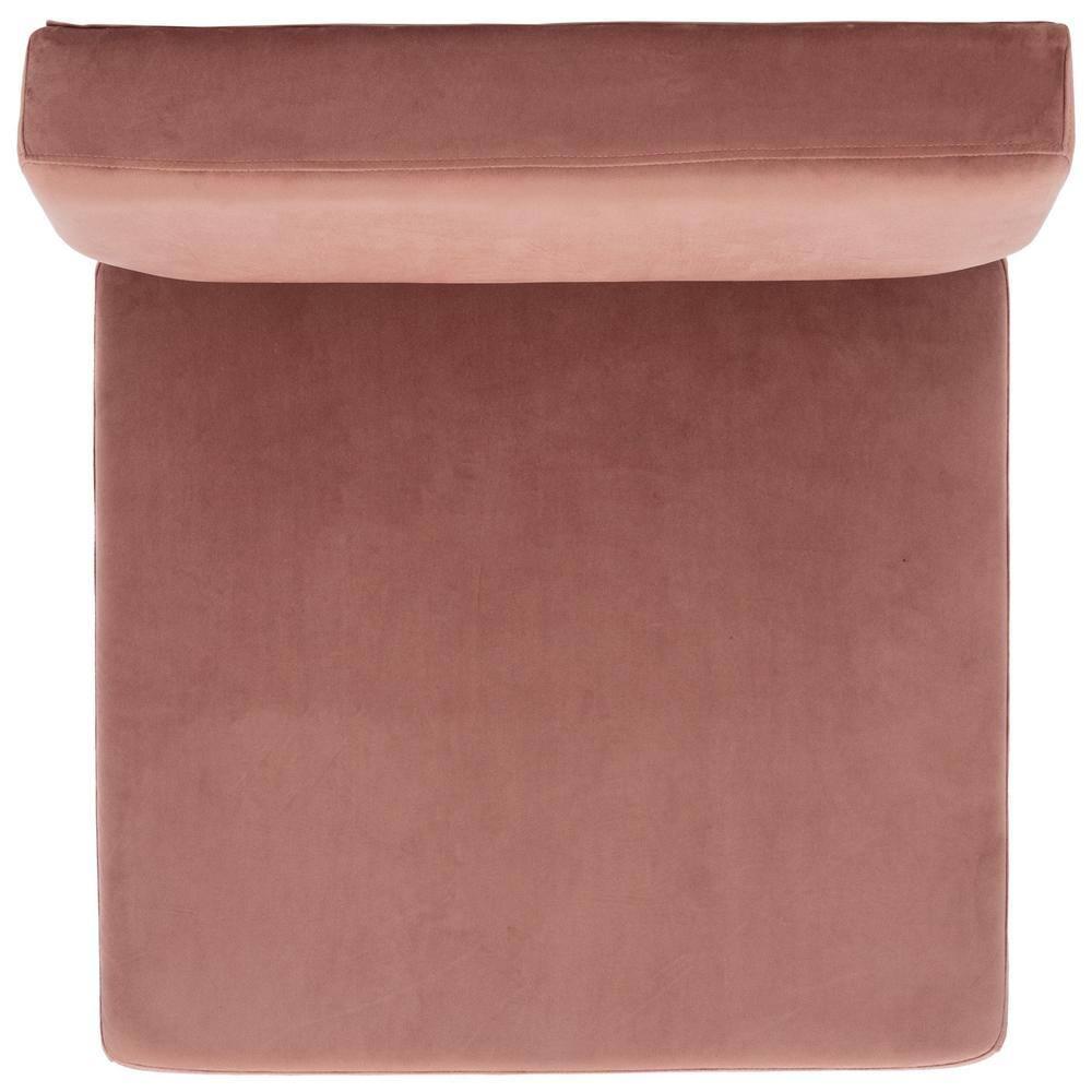 SAFAVIEH Kermit Accent Chair Dusty Rose / Black