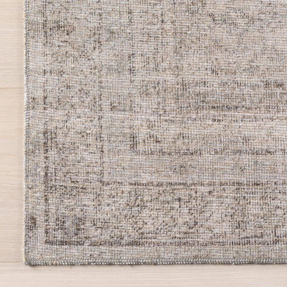 Nuloom Hillstone Collection Giorgina Traditional Vintage Medallion Area Rug, 6' 7" x 9', Ivory