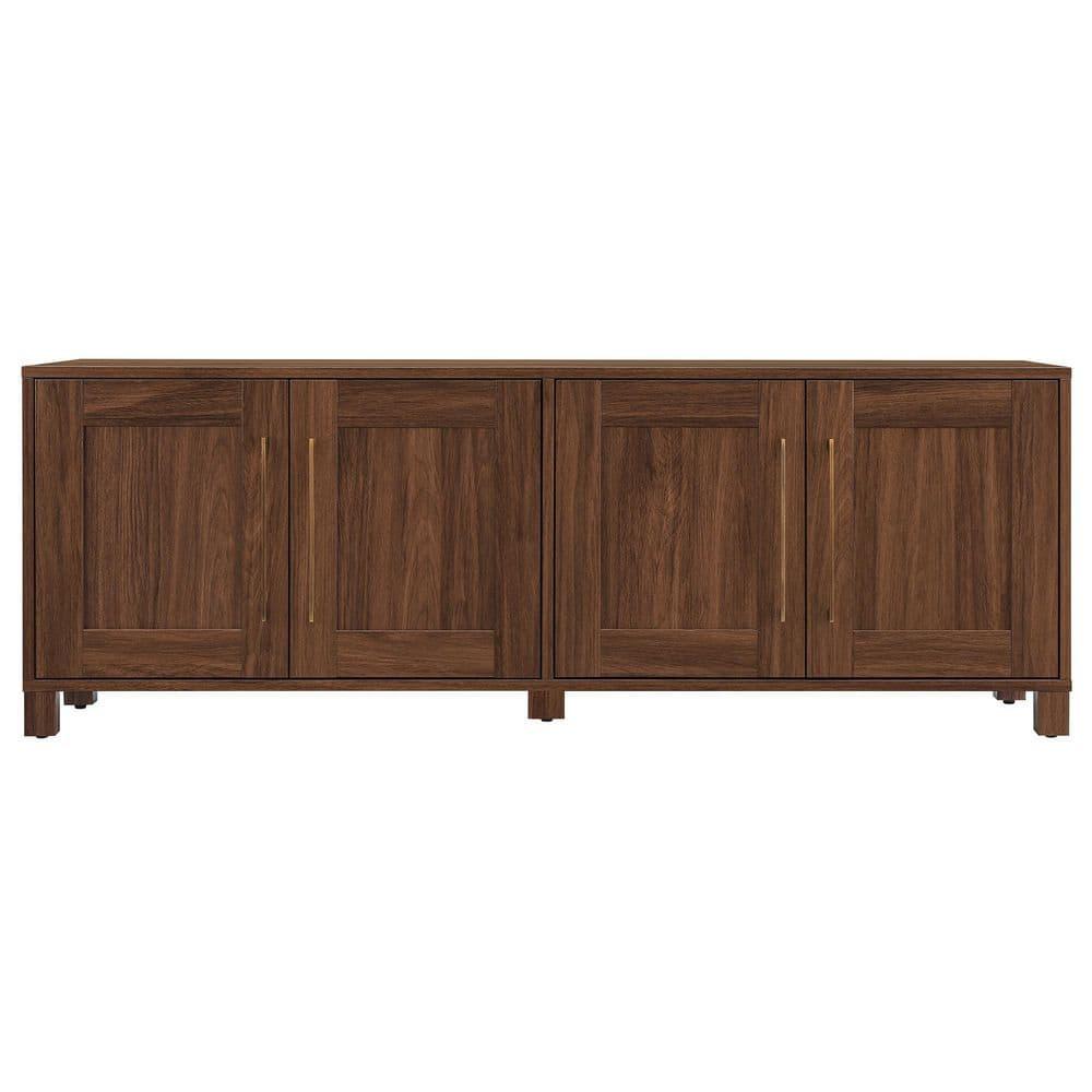 Evelyn&Zoe Chabot Rectangular TV Stand for TV's up to 75", Walnut