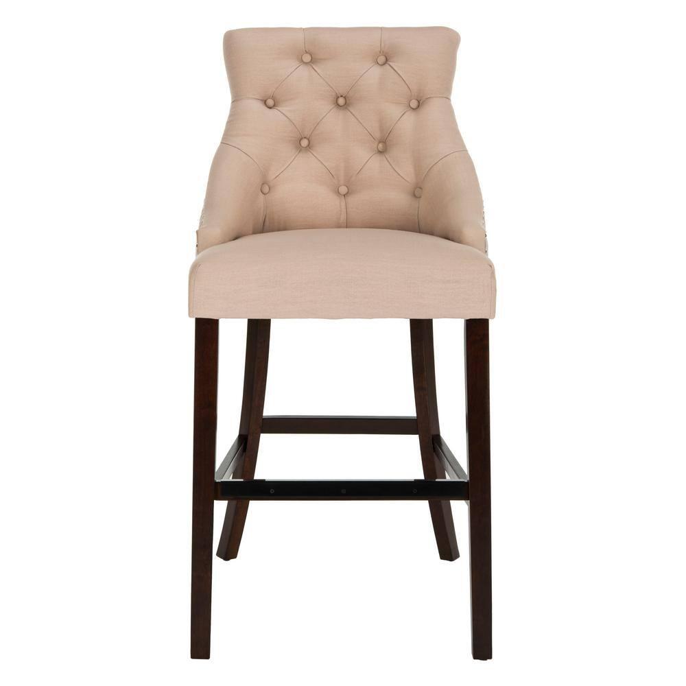 Safavieh Eleni Tufted Wing Back Bar Stool | Wayfair