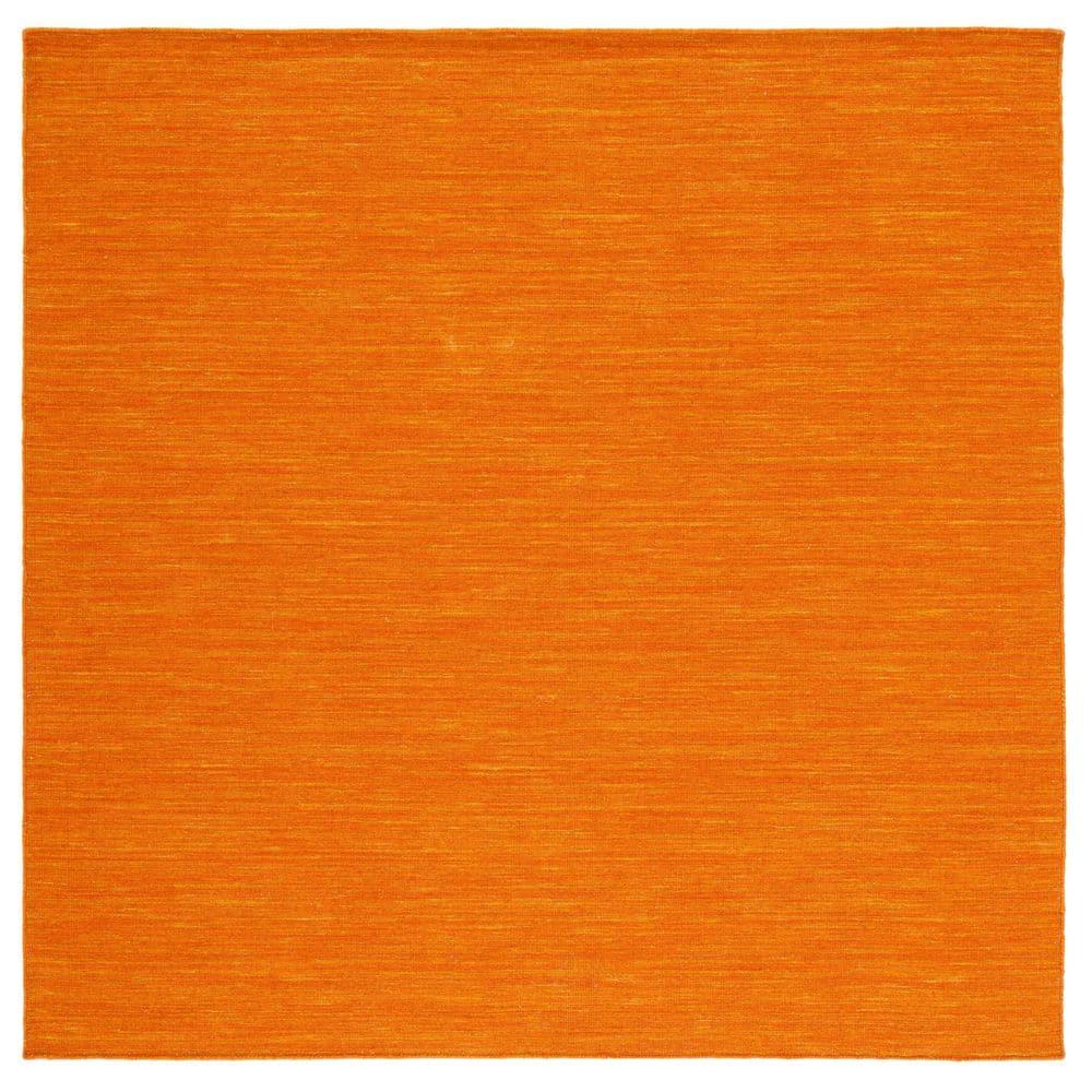Kilim KLM850 Hand Loomed Area Rug - Orange - 6'x6' - Safavieh