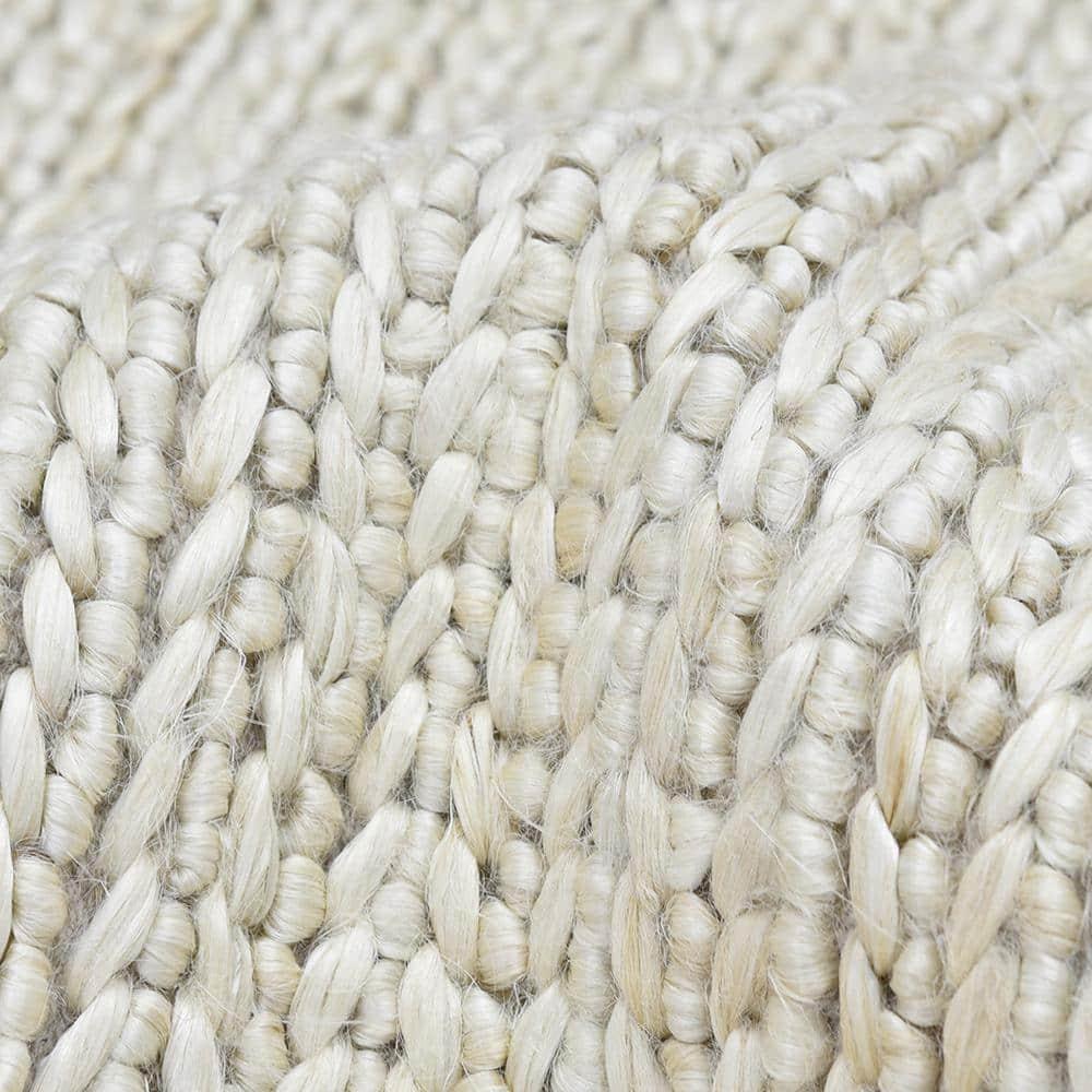 Wayne Jute Beige 9 ft. x 12 ft. Hand Woven Contemporary Transitional Area Rug