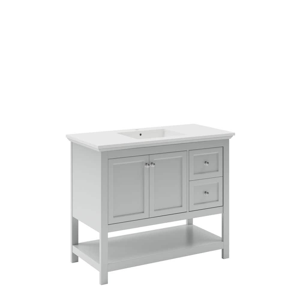 Fresca Manchester 42" Freestanding Single Sink Bathroom Vanity with Integrated Sink (Faucet Not Included)
