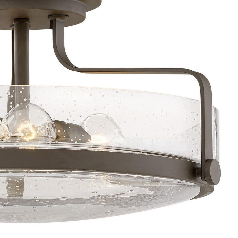 Harper 3-Light Semi-Flush Mount Retro Ceiling Light