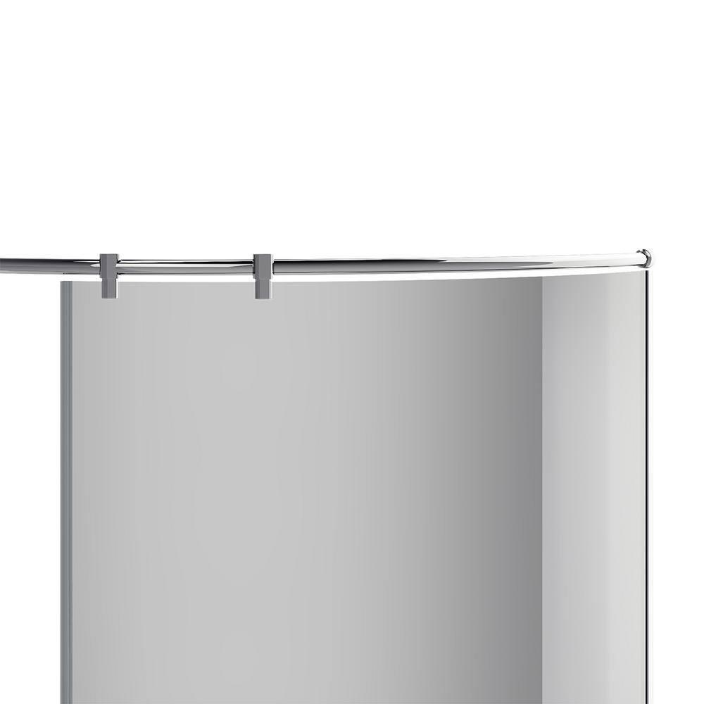 A&E Bath and Shower 34'' W 79.25'' H Framed Right Hand/Outswing Shower Enclosure Odera-6034-BLK