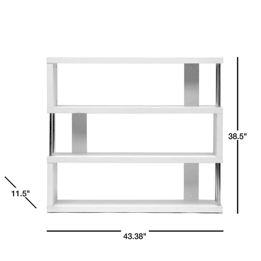 Barnes 3 Shelf Bookcase in White