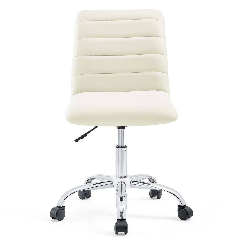 Modway Ripple Armless Mid Back Vinyl Office Chair