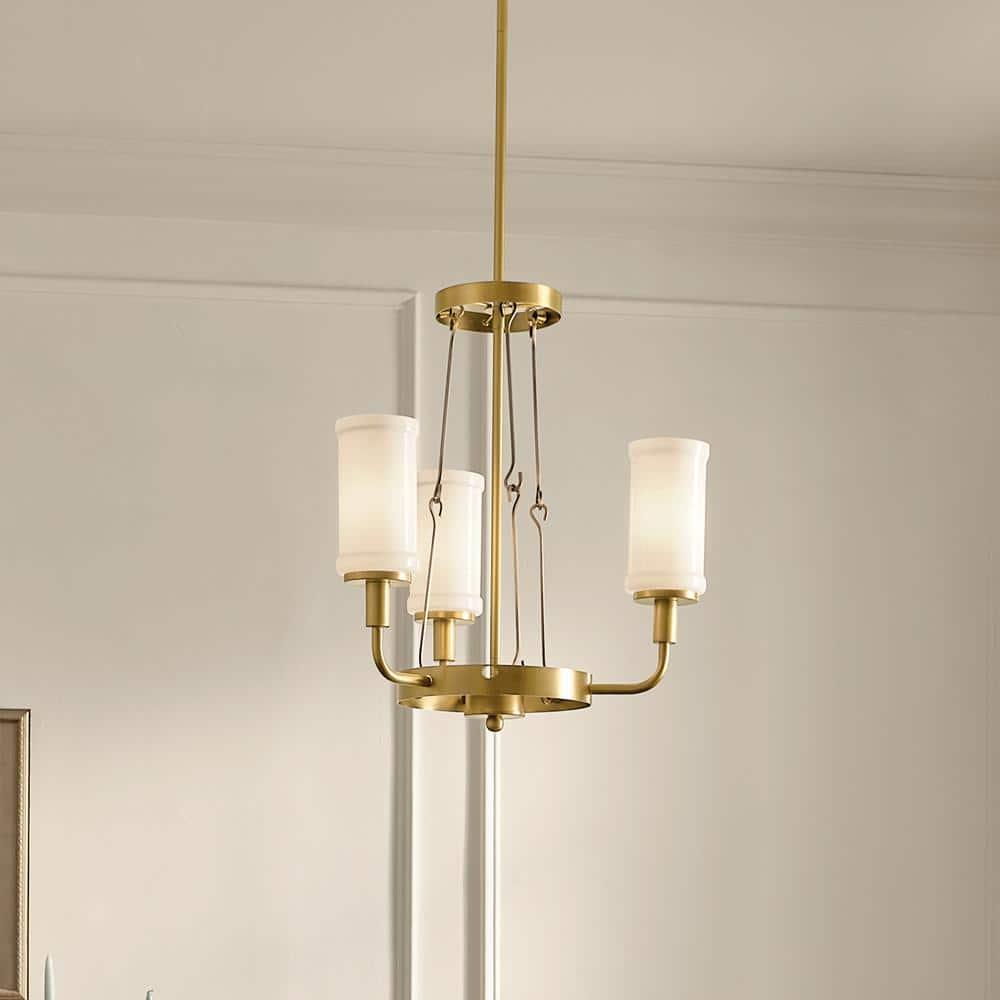 Kichler Lighting Vetivene 3 - Light Chandelier in  Natural Brass