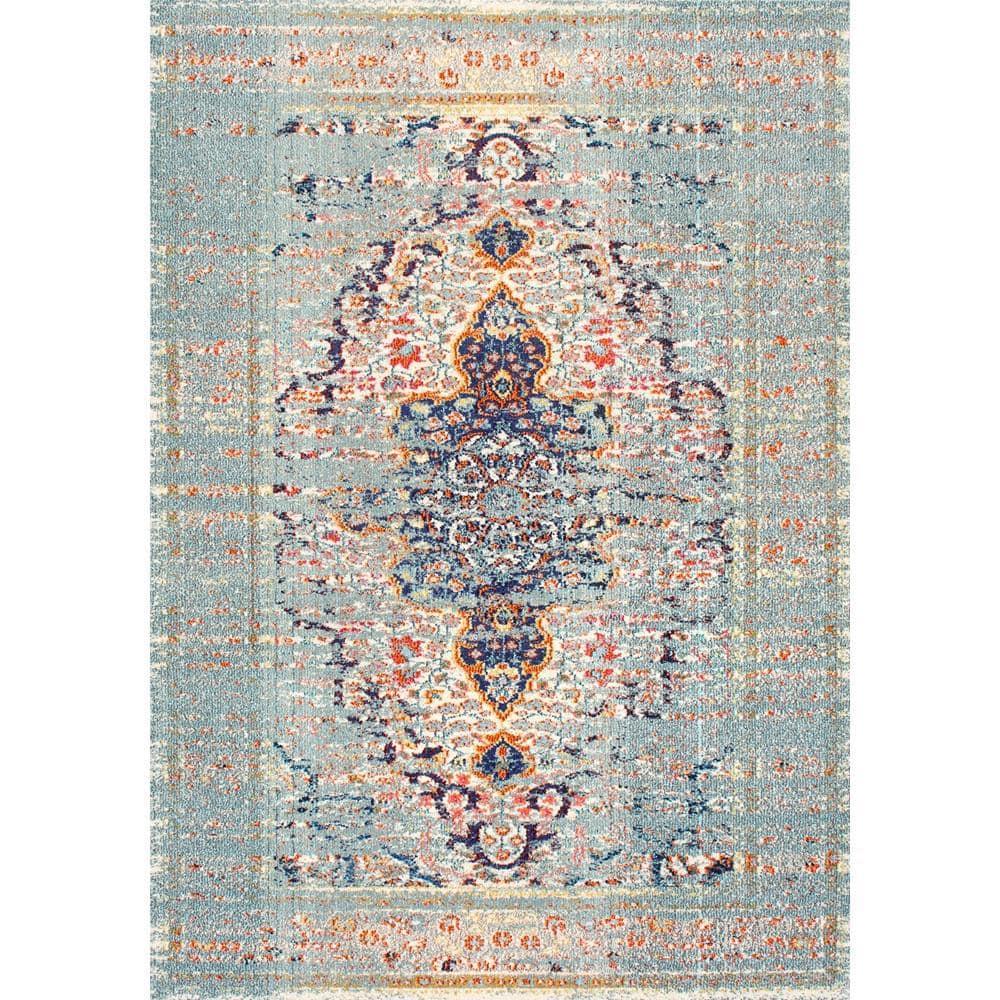 nuLOOM Sarita Distressed Persian Area Rug, 12' x 15', Gray