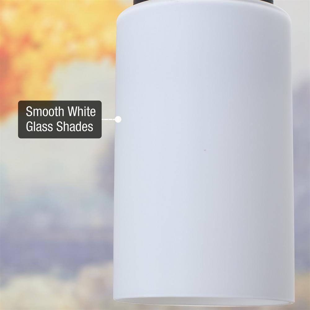 Kira Home 7" Cylinder Glass Shades, Opal Replacement Glass, 1-5/8" Fitter Opening for Threaded Medium Base Socket, 6.75"