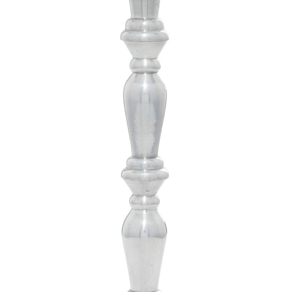 DecMode 5 Holder Silver Aluminum Metal Candelabra