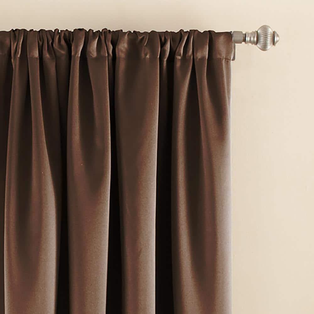 Eclipse Tricia Solid Curtain Panel, Room Darkening Rod Pocket Curtain Thermapanel (1 Panel)