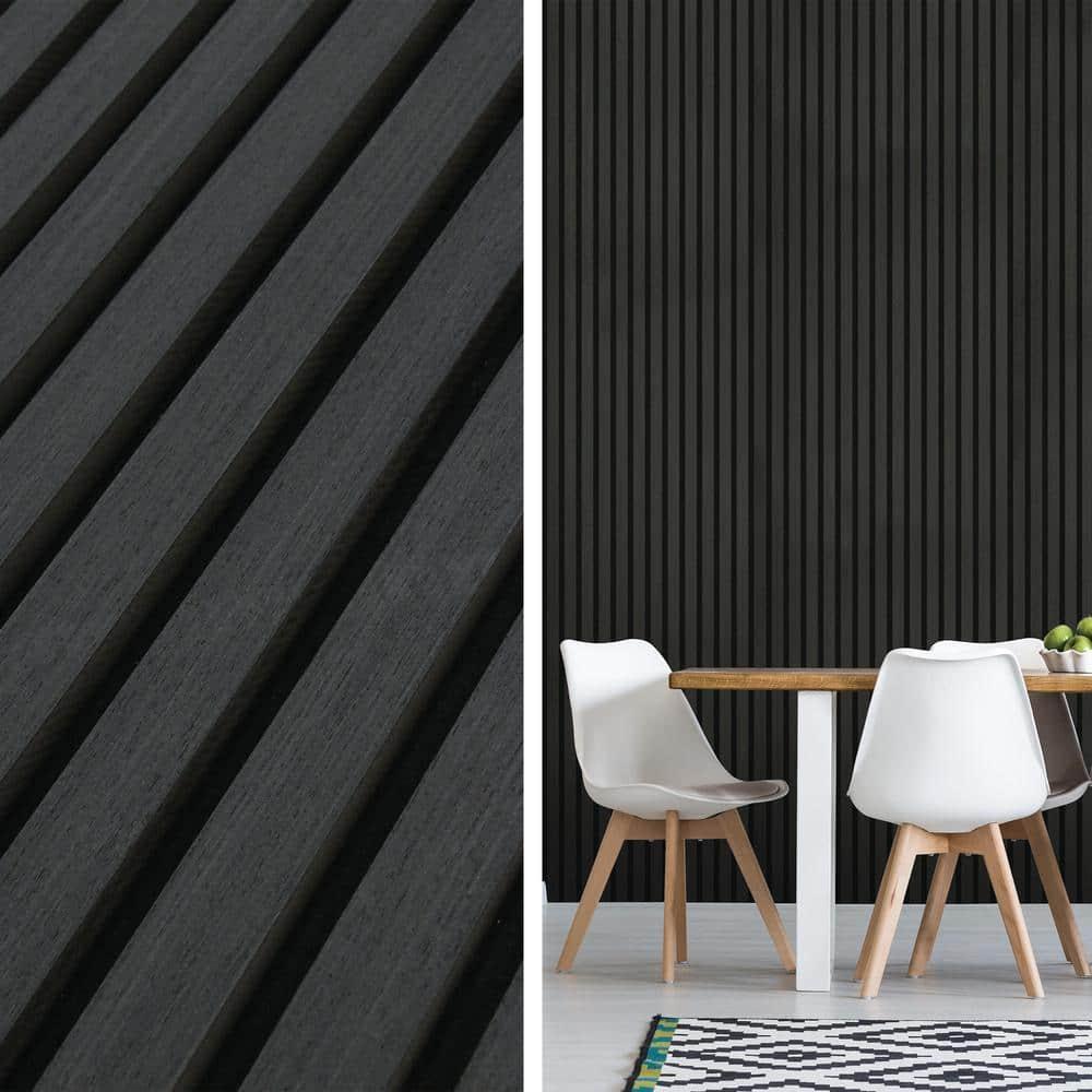 94.5'' L x 23.6'' W Acoustic Wood Slat Wall Paneling, 3D Decorative Shiplap Soundproof Panel