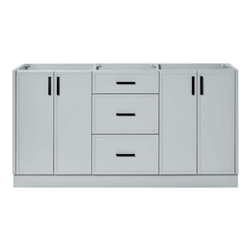 Ariel Kelley 66 Inch Double Sink Base Cabinet In Oak