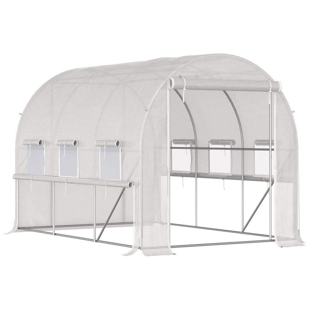 Outsunny 116' W x 78' D Hobby Greenhouse
