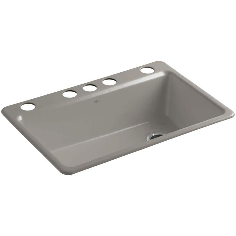 Riverby 33" x 22" x 9-5/8" Under-Mount Single-Bowl Kitchen Sink with Accessories