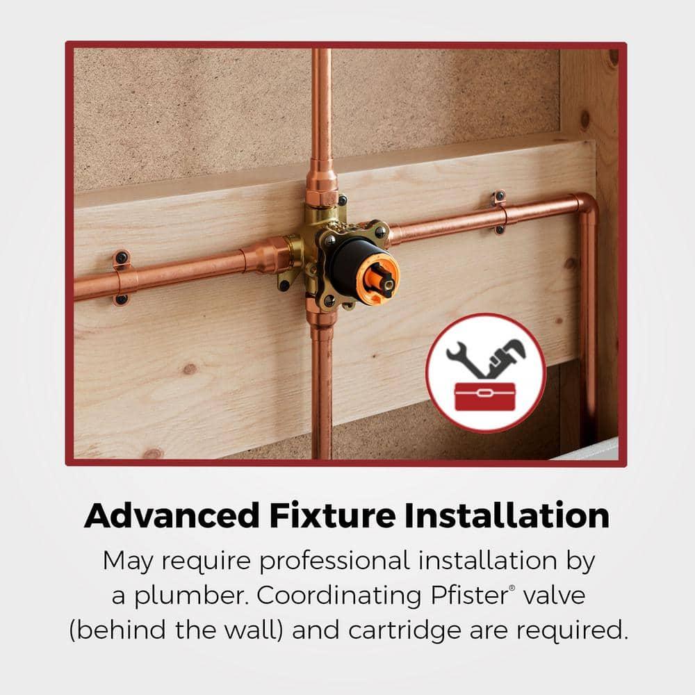 Pfirst Series Shower Only Trim Kit in Brushed Nickel