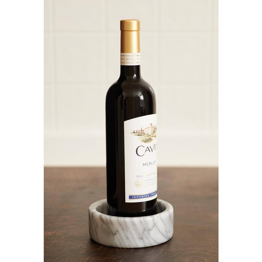 Fox Run Marble Wine Stand, White