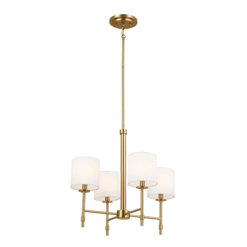 Kichler Lighting Ali 4 - Light Chandelier in  Brushed Natural Brass