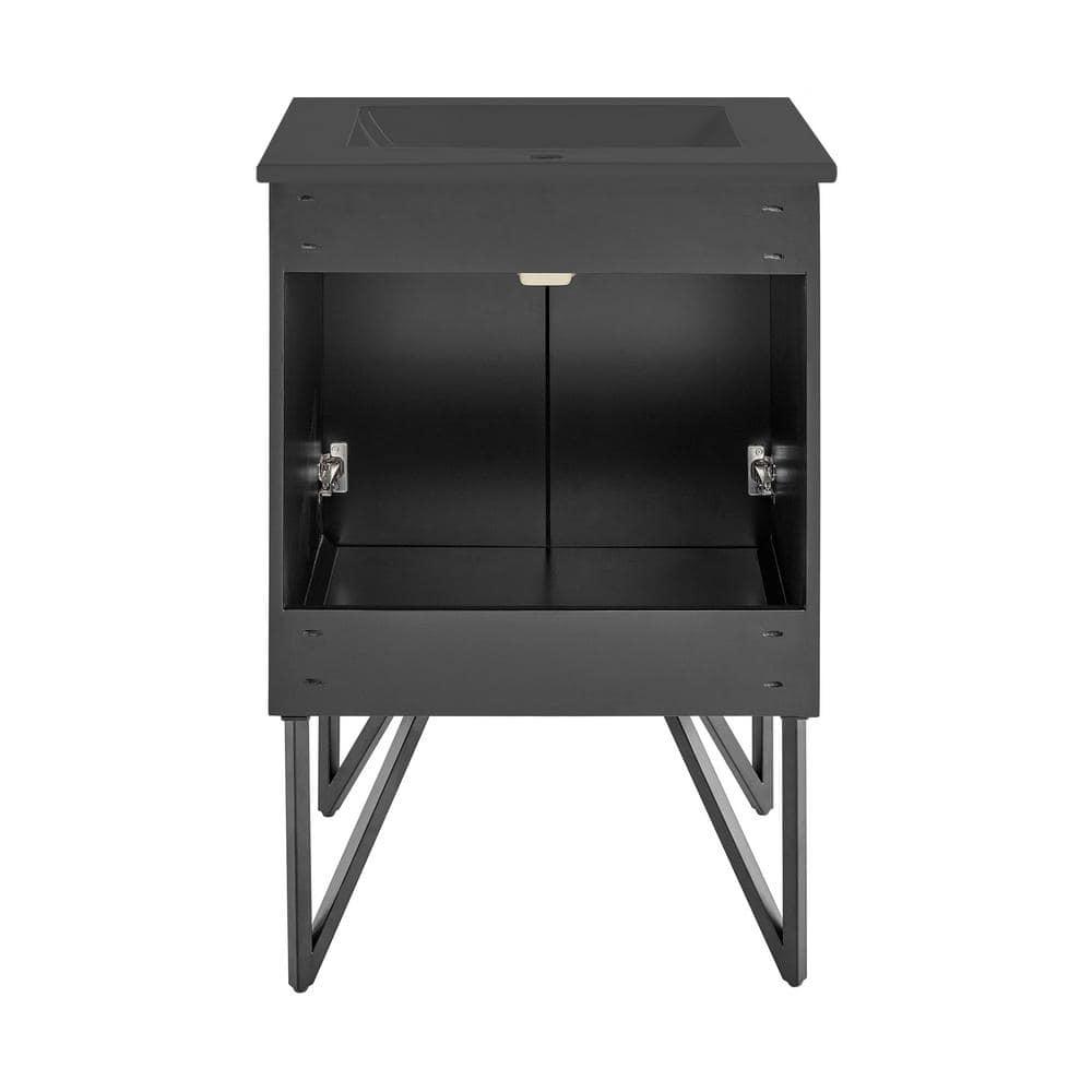 Annecy 24 In. Bathroom Vanity With Ceramic Sink Top