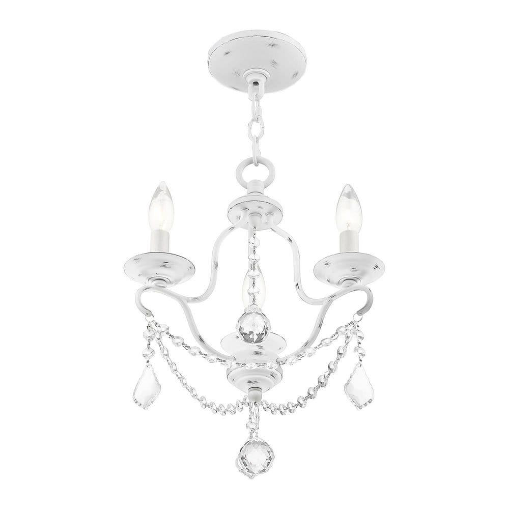 Livex Lighting Chesterfield 3 - Light Chandelier in  Antique White