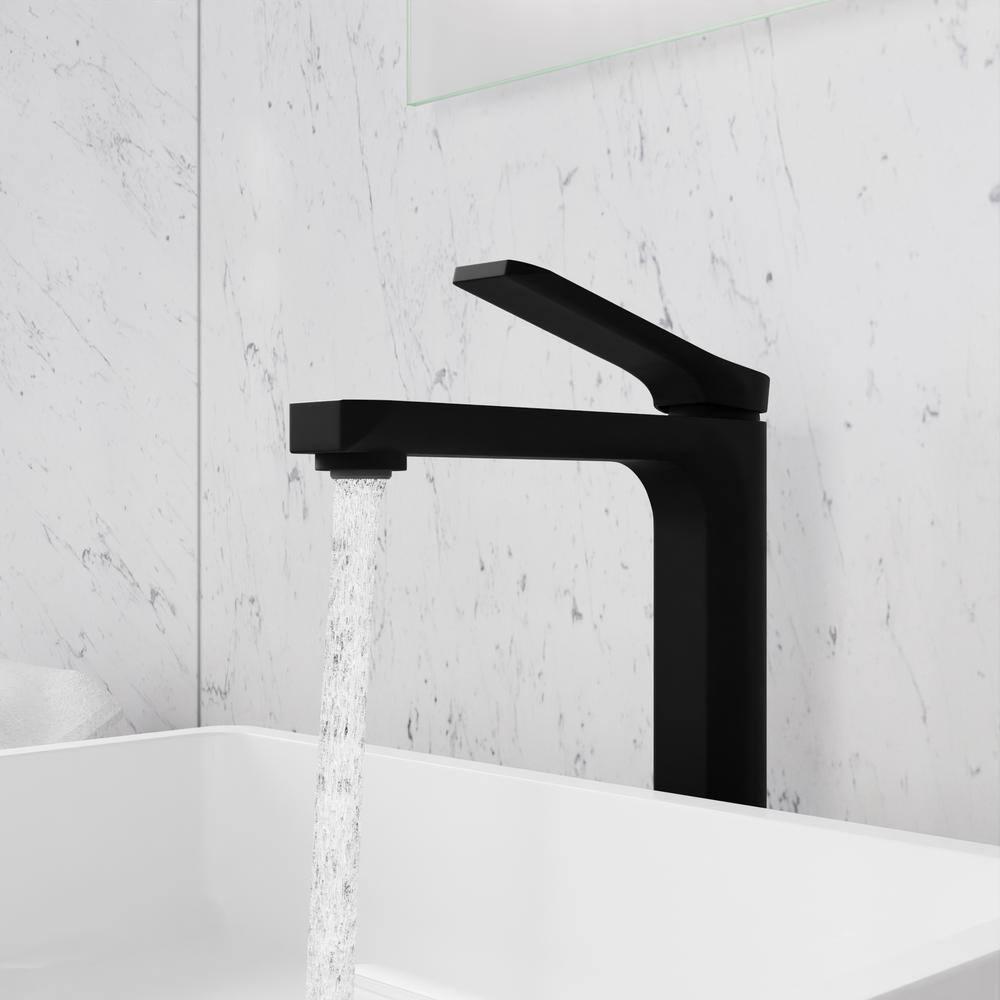 Single-Hole Single-handle Bathroom Faucet with Drain Assembly