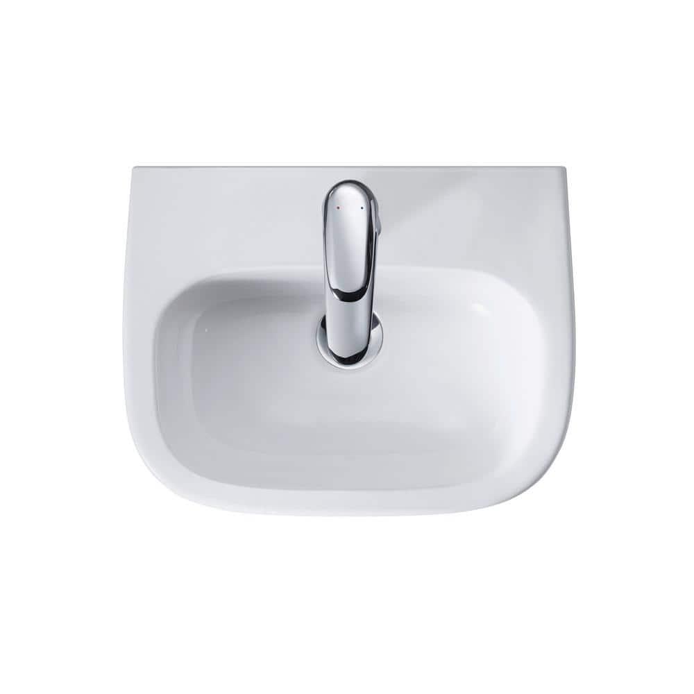 D-Code Ceramic 18" Bathroom Sink with Overflow