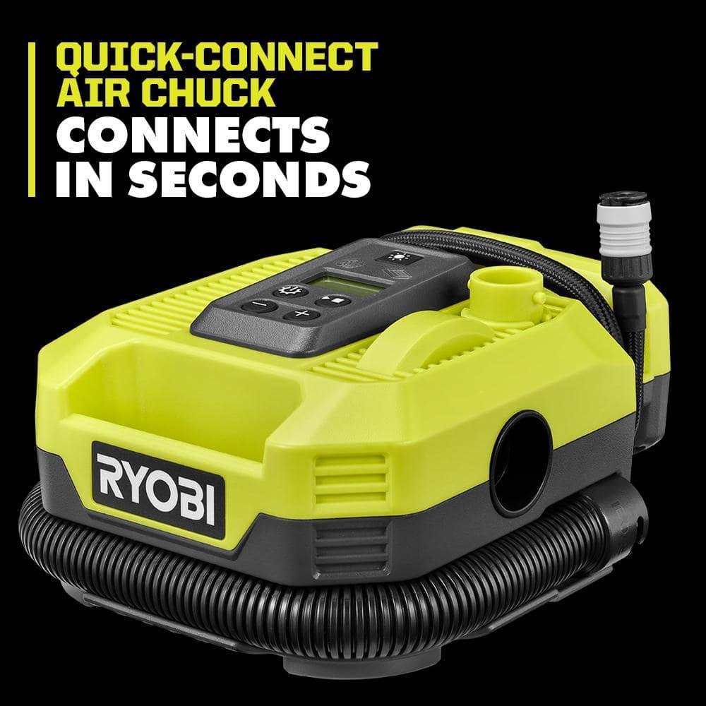 Ryobi 18V ONE+ DUAL FUNCTION DIGITAL Inflator/Deflator, PCL031B
