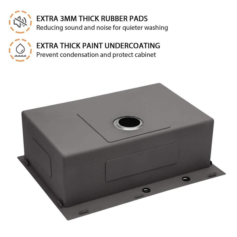 30" x 22" Stainless Steel Single Bowl Drop-in Kitchen Sink with Accessories - 30 x 22