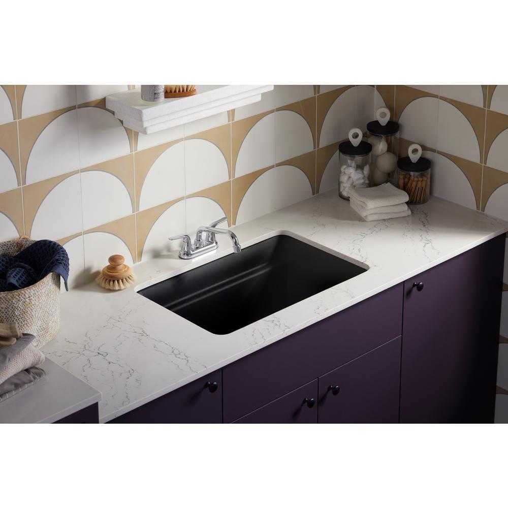 Cairn 27-1/2 in. X 18-5/16 in. X 12-5/8 in. Undermount Utility Sink