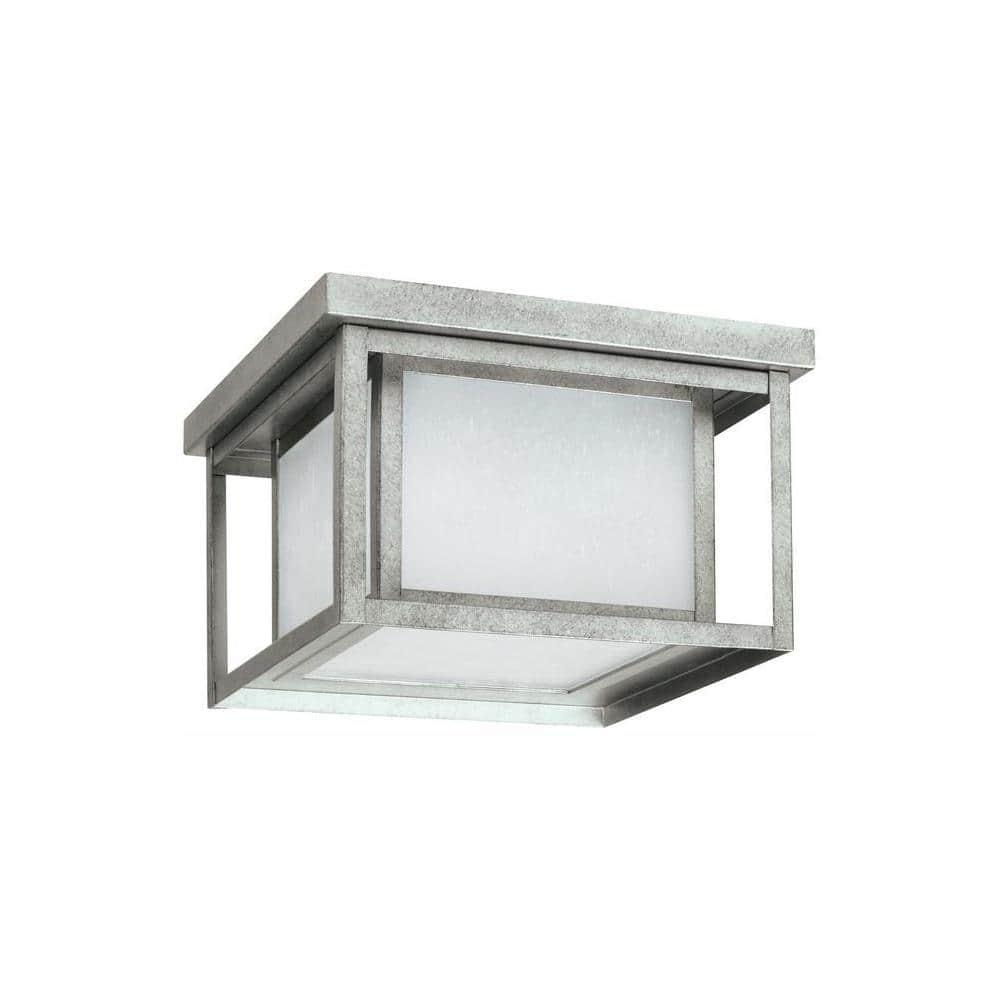 Vermont Seeded Square Outdoor Flush Mount