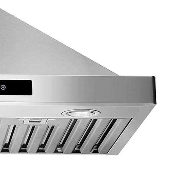 CAVALIERE 30" inch 462 CFM Convertible Digital Wall Mount Range Hood Included Charcoal Filter in Stainless Steel