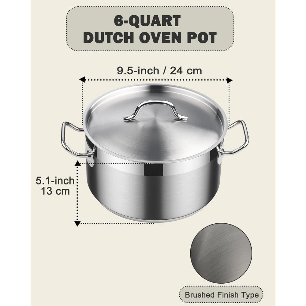 Cooks Standard Cooks Standard 6 Quarts Stainless Steel Stock Pot