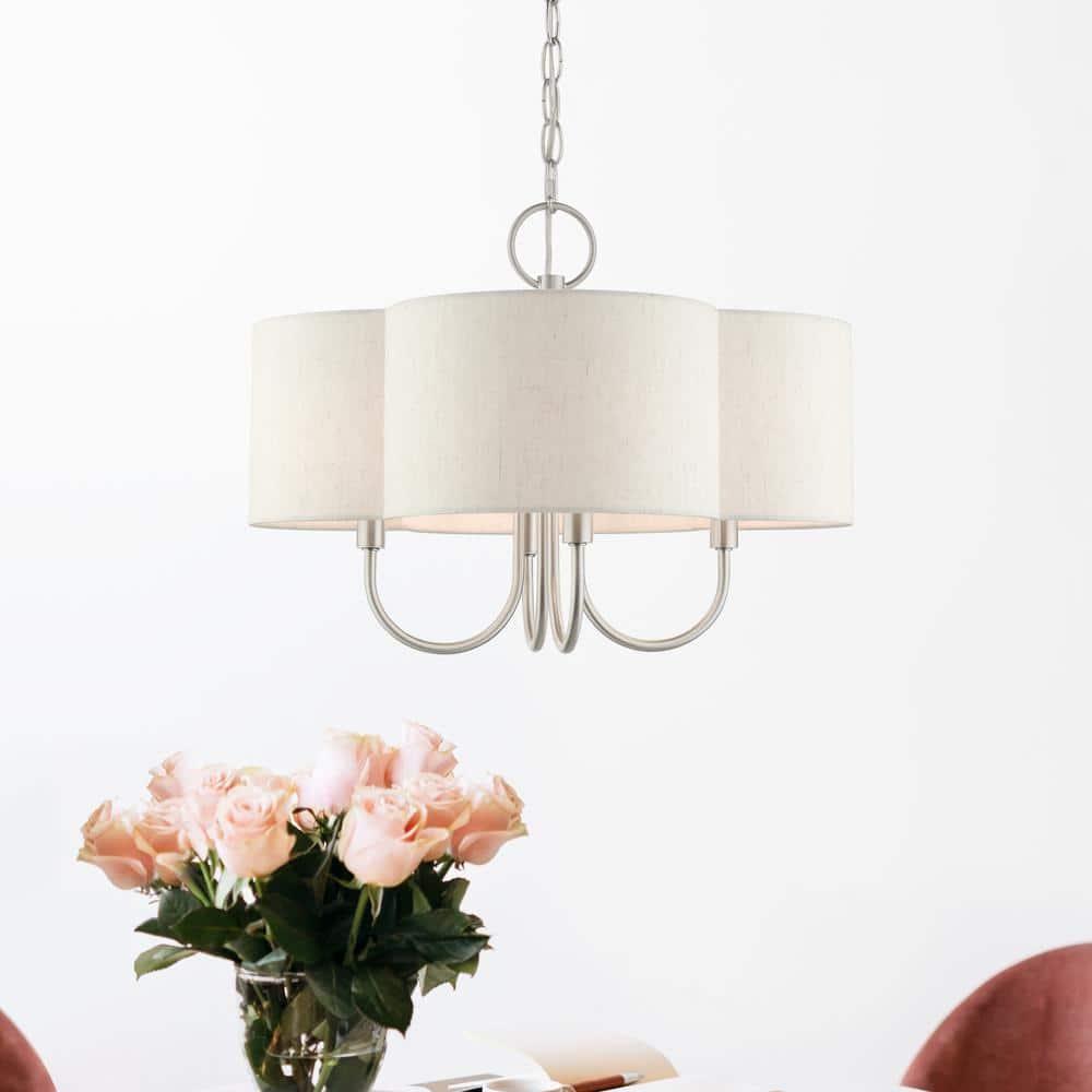 Livex Lighting Solstice 4 - Light Chandelier in  Brushed Nickel
