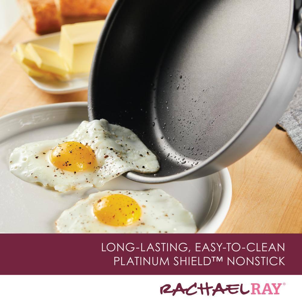 Rachael Ray Rachael Ray Create Delicious Hard Anodized Nonstick Cookware Induction Pots and Pans Set, 11 Piece