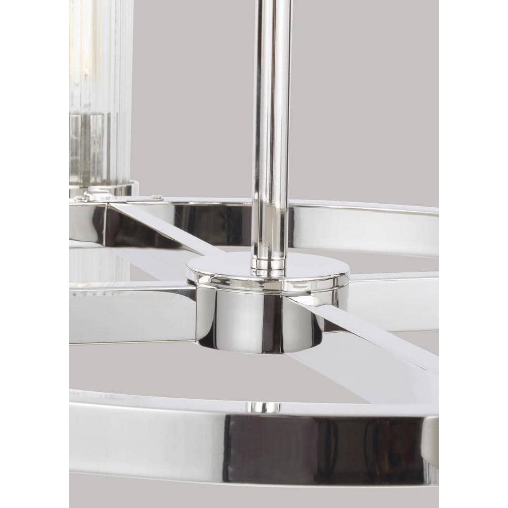 Everly Quinn 8 - Light Dimmable Wagon Wheel Chandelier