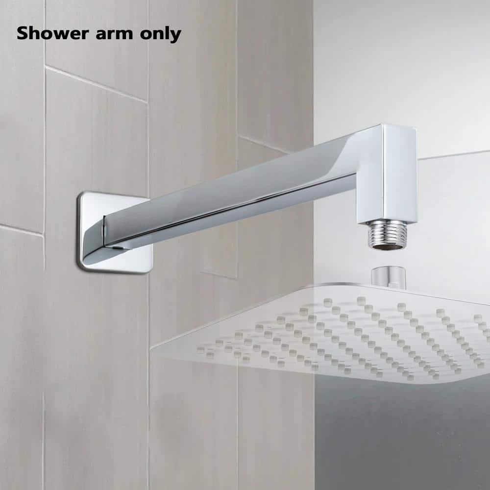 9"Metal Square Shower Arm,Brushed Nickel