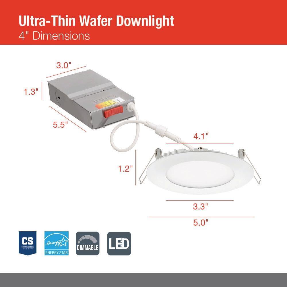 Juno WF4 SWW5 90CRI CP6 MW M2 4'' Tunable Color Temperature Dimmable LED Retrofit Recessed Lighting Kit