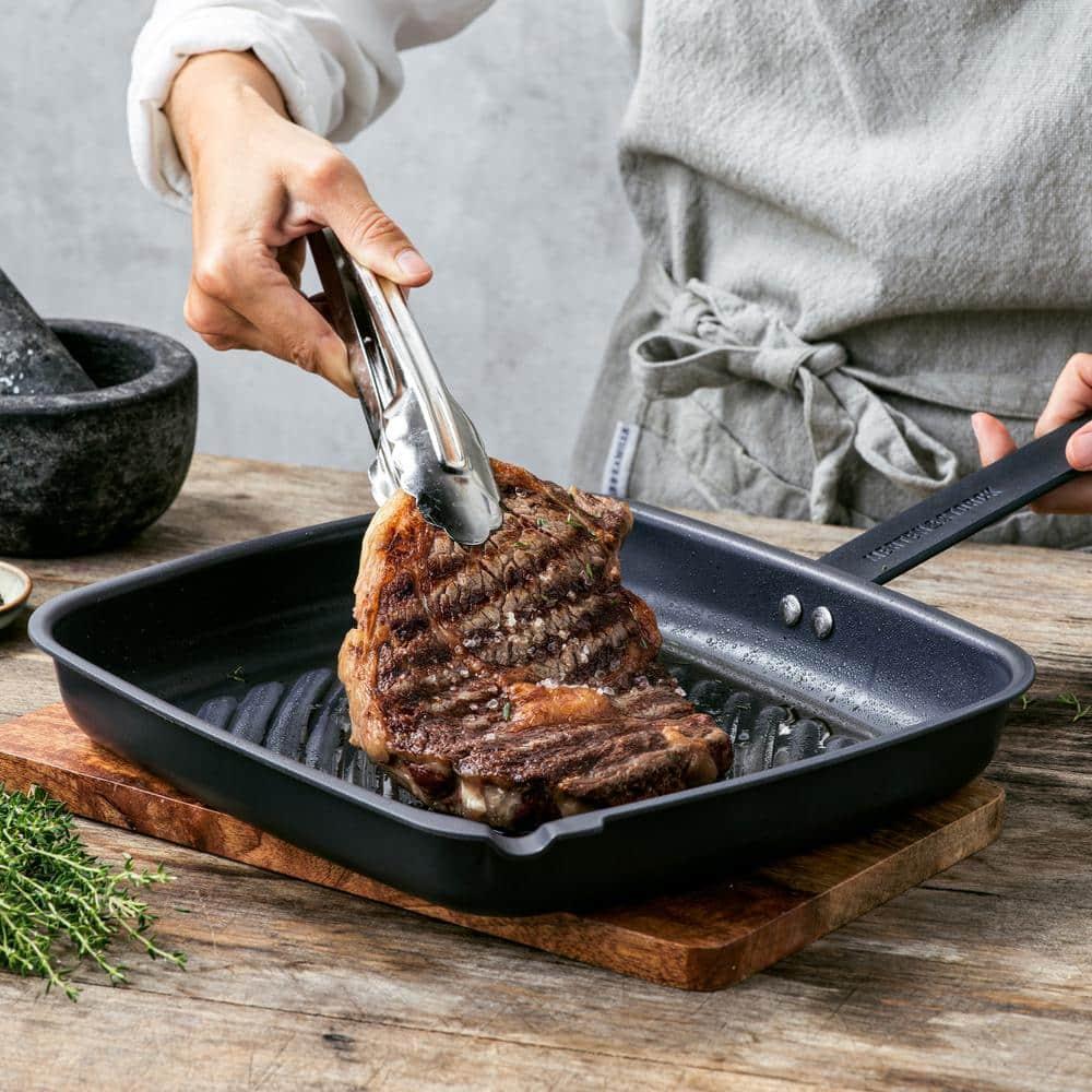 Merten & Storck Pre-Seasoned Carbon Steel Square Grill Pan