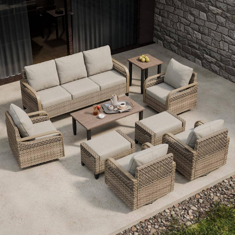 EAGLE PEAK 7 - Person Outdoor Seating Group with Cushions