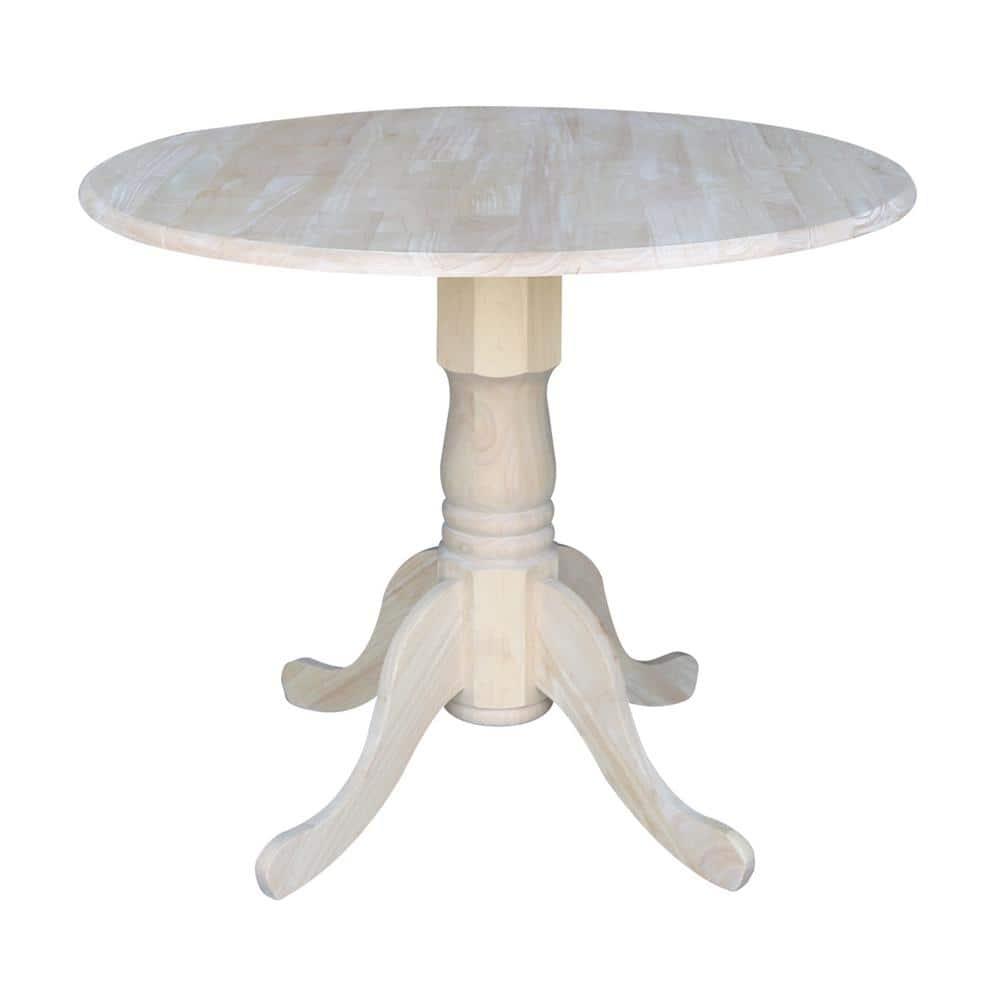 International Concepts Dual Drop Leaf Table - 36", Unfinished