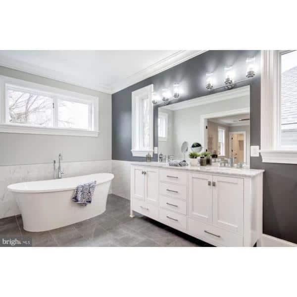 Breanne Studio 60" x 36" Freestanding Soaking Acrylic Bathtub